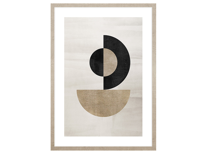 Obraz w ramie Half Circles Zen 53x73 cm 230548
