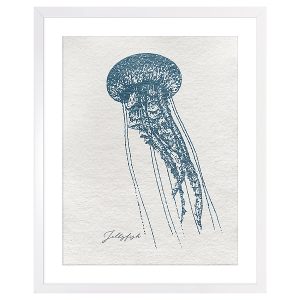 Obraz w ramie Jellyfish In Aegean Color 43×53 cm 230413