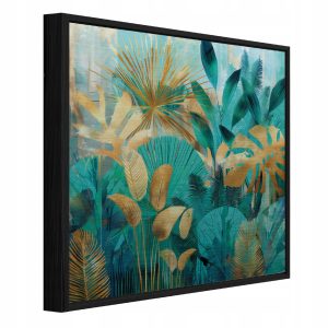 Obraz W Ramie Liście Zielony Na Metalu Do Sypialni Salonu 30×30 946596 Obraz W Ramie Liście Zielony Na Metalu Do Sypialni Salonu 30×30 946596