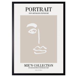 Obraz w ramie Male Abstract Face 53×73 cm 230488 Obraz w ramie Male Abstract Face 53×73 cm 230488