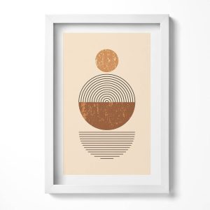 Obraz w ramie MDF „Geometryczna sztuka” Biała rama, 20×30 cm 414260 Obraz w ramie MDF „Geometryczna sztuka” Biała rama, 20×30 cm 414260