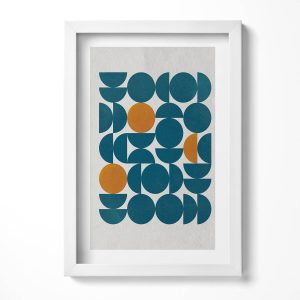 Obraz w ramie MDF „Geometryczna sztuka” Biała rama, 20×30 cm 414153 Obraz w ramie MDF „Geometryczna sztuka” Biała rama, 20×30 cm 414153
