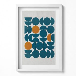 Obraz w ramie MDF „Geometryczna sztuka” Biała rama, 40×60 cm 414250 Obraz w ramie MDF „Geometryczna sztuka” Biała rama, 40×60 cm 414250