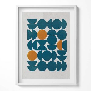 Obraz w ramie MDF „Geometryczna sztuka” Biała rama, 60×80 cm 414372 Obraz w ramie MDF „Geometryczna sztuka” Biała rama, 60×80 cm 414372