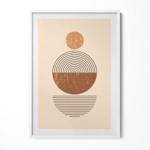 Obraz w ramie MDF „Geometryczna sztuka” Biała rama, 70x100cm 414291 Obraz w ramie MDF „Geometryczna sztuka” Biała rama, 70x100cm 414291