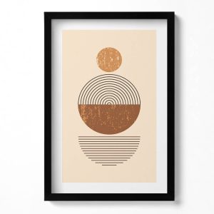 Obraz w ramie MDF „Geometryczna sztuka” Czarna rama, 40x60cm 414209 Obraz w ramie MDF „Geometryczna sztuka” Czarna rama, 40x60cm 414209