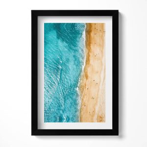 Obraz w ramie MDF „Morze plaża ludzie” Czarna rama, 20×30 cm 414344 Obraz w ramie MDF „Morze plaża ludzie” Czarna rama, 20×30 cm 414344