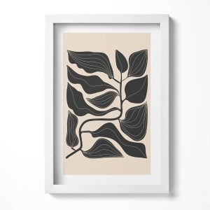 Obraz w ramie MDF, Rośliny Biała rama, 20x30cm 414101