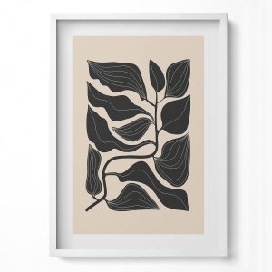 Obraz w ramie MDF, Rośliny Biała rama, 50x70cm 413979