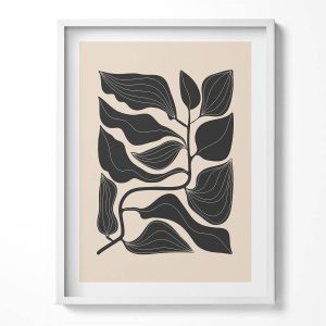 Obraz w ramie MDF, Rośliny Biała rama, 60x80cm 414174