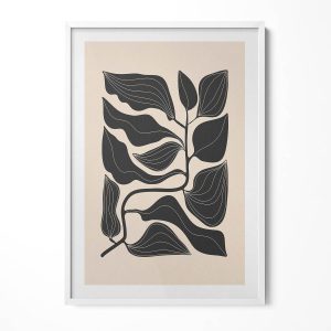 Obraz w ramie MDF, Rośliny Biała rama, 70x100cm 414319