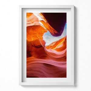 Obraz w ramie MDF „Skały kanionu” Biała rama, 40×60 cm 414163 Obraz w ramie MDF „Skały kanionu” Biała rama, 40×60 cm 414163