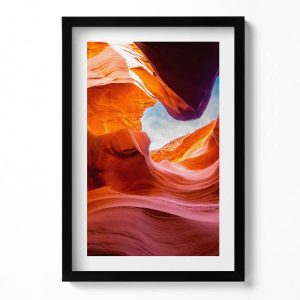 Obraz w ramie MDF „Skały kanionu” Czarna rama, 40×60 cm 414113 Obraz w ramie MDF „Skały kanionu” Czarna rama, 40×60 cm 414113