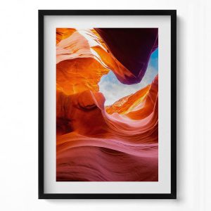 Obraz w ramie MDF „Skały kanionu” Czarna rama, 50×70 cm 413970 Obraz w ramie MDF „Skały kanionu” Czarna rama, 50×70 cm 413970