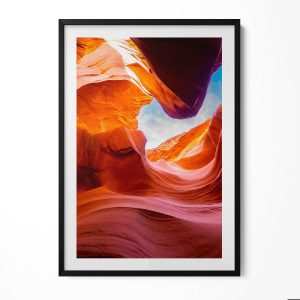 Obraz w ramie MDF „Skały kanionu” Czarna rama, 70×100 cm 414204 Obraz w ramie MDF „Skały kanionu” Czarna rama, 70×100 cm 414204