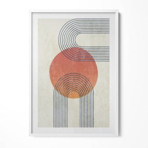 Obraz w ramie MDF „Sztuka nowoczesna” Biała rama, 70×100 cm 414014 Obraz w ramie MDF „Sztuka nowoczesna” Biała rama, 70×100 cm 414014