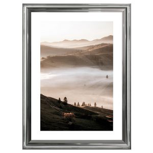 Obraz w ramie Mist Covered Hills 58×78 cm 230525