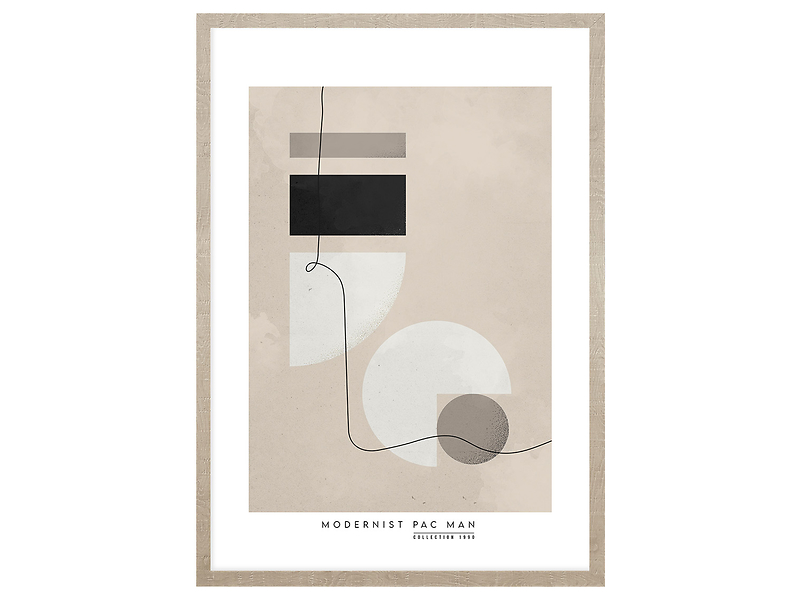 Obraz w ramie Modernist Pac Man 53x73 cm 230338