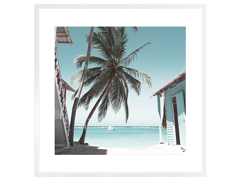Obraz w ramie Palm View In The Ocean Breeze 73x73 cm 230430