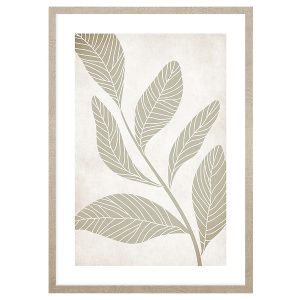 Obraz w ramie Pastel Green Plant 53×73 cm 230368