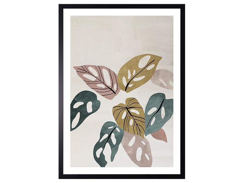 Obraz w ramie Pastel Leaves Composition No.1 53x73 cm 230369