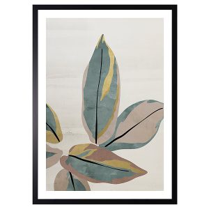 Obraz w ramie Pastel Leaves Composition No.2 53×73 cm 230370