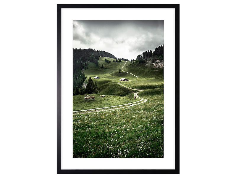 Obraz w ramie Path In the Valley Of The Mountains 53x73 cm 230529