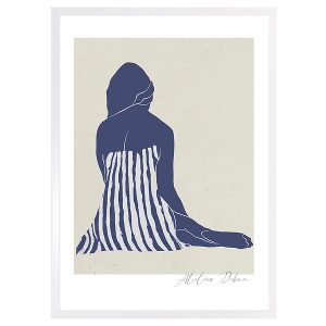 Obraz w ramie Pensive Woman Abstract 53×73 cm 230561