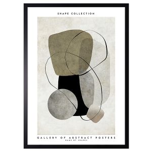 Obraz w ramie Stone Shape Abstract 53×73 cm 230326