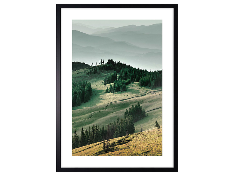 Obraz w ramie View Of The Green Hills 53x73 cm 230527