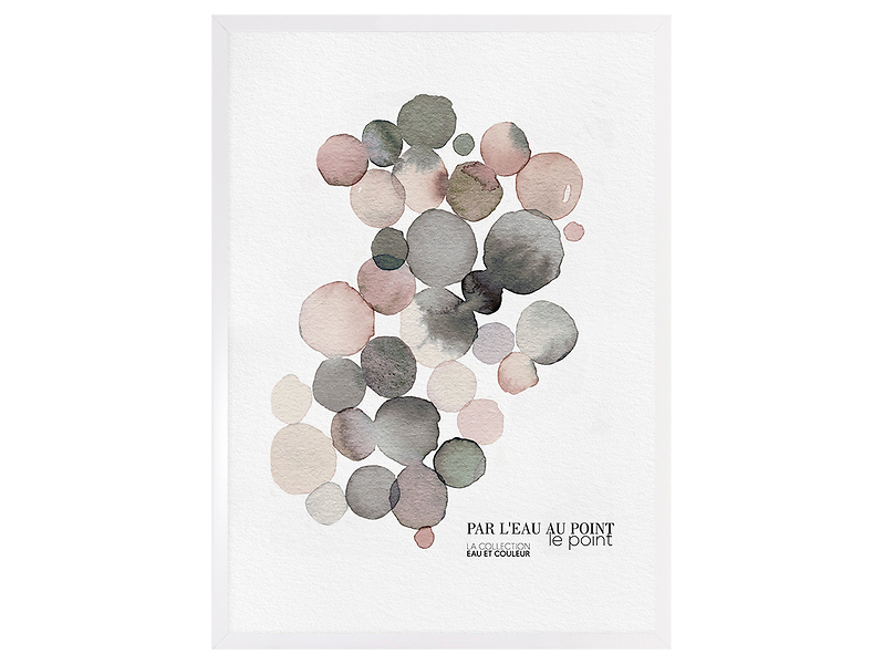 Obraz w ramie Watercolor Circles No.1 53x73 cm 230340