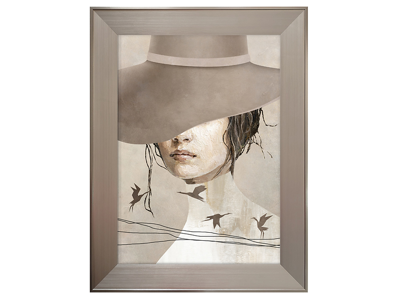 Obraz w ramie Woman In Beige Gat 64x84 cm 230511