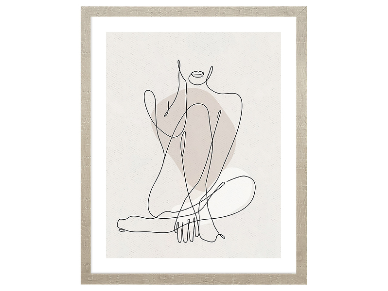 Obraz w ramie Woman Lineart Body No.2 43x53 cm 230482