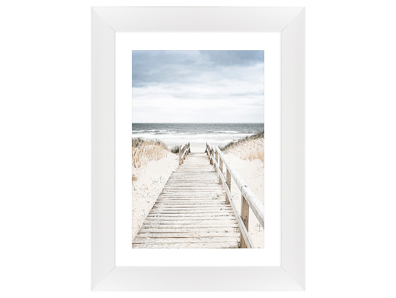 Obraz w ramie Wooden Path To The Sea 62x82 cm 230426