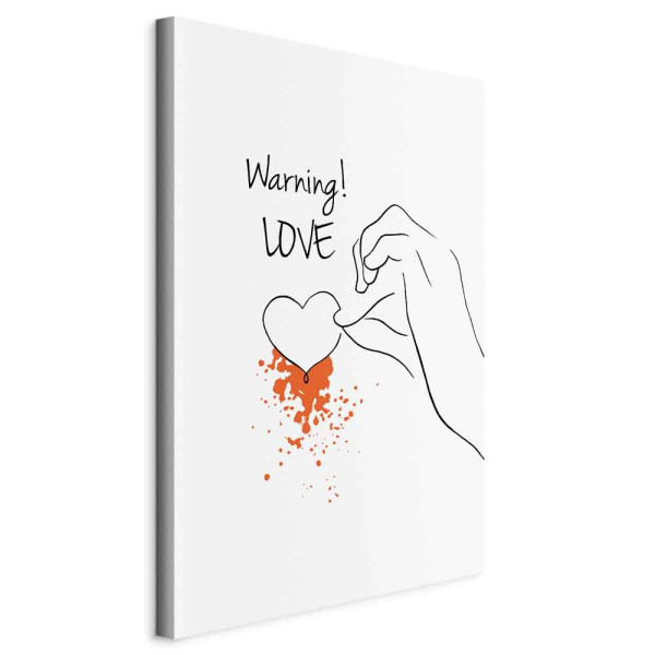 Obraz Warning 20 x 30 cm 593569