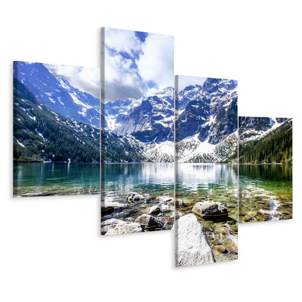 Obraz Wieloczęściowy Górski Pejzaż Morskie Oko 80x50cm 138899