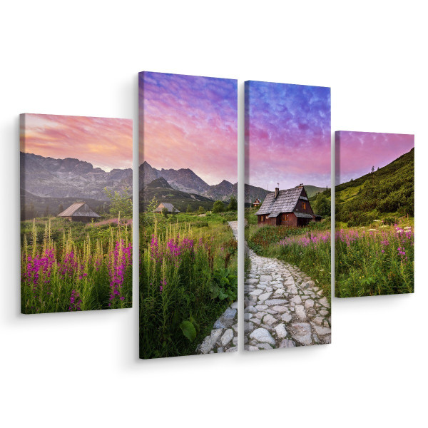 Obraz Wieloczęściowy Hala Gąsienicowa w Tatrach 200x150cm 138620