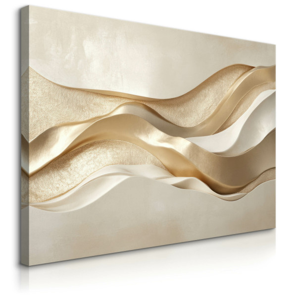 Obraz Złota Fala W Stylu Nowoczesnym 30x20cm 647569