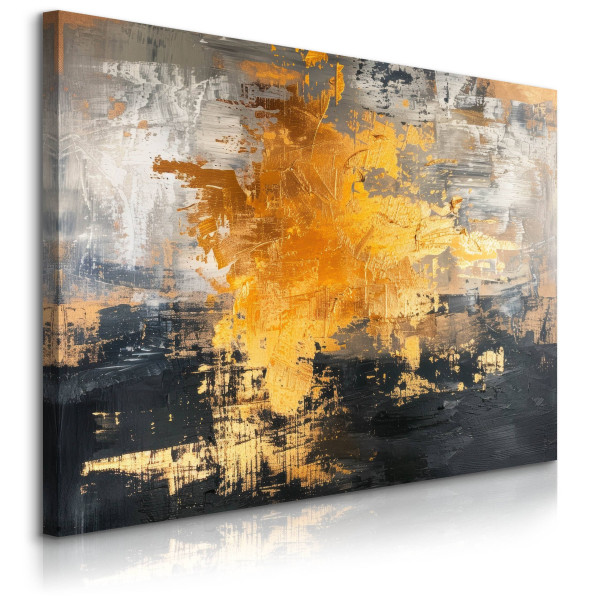 Obraz Złoty Abstrakcyjny Wzór 120x80cm 647738