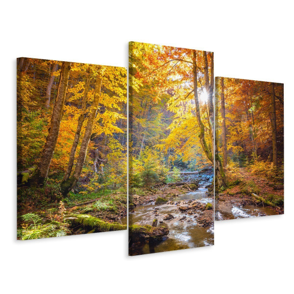 Obrazy Do Salonu Jesienny Leśny Krajobraz 90x60cm 136979