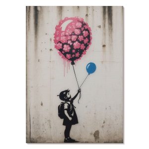Obrazy na płótnie A1 Dziecko z balonami surowe tło projektu Sableen 1012873 Obrazy na płótnie A1 Dziecko z balonami surowe tło projektu Sableen 1012873