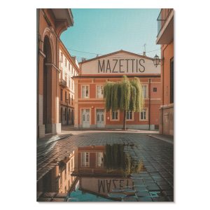 Obrazy na płótnie A2 Ciepłe kolory miejska architektura odbicie 978457