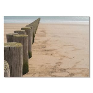 Obrazy na płótnie A2 Drewniane paliki plaża projektu Nevara 1008010 Obrazy na płótnie A2 Drewniane paliki plaża projektu Nevara 1008010