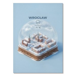 Obrazy na płótnie A2 Miasto w zimowej kuli projekt Kauro 1013585