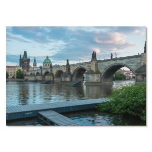 Obrazy na płótnie A3 Most nad rzeką architektura spokój projektu Qu 1012948 Obrazy na płótnie A3 Most nad rzeką architektura spokój projektu Qu 1012948