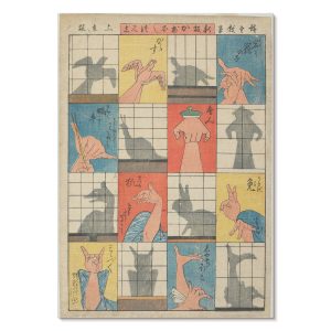 Obrazy na płótnie A3 Osiem postaci cieni projekt Utagawy Hiroshige 1013036