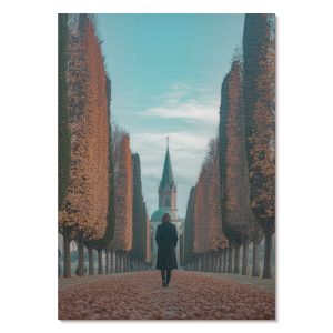 Obrazy na płótnie A4 Aleja prowadząca do zabytkowego kościoła 979704 Obrazy na płótnie A4 Aleja prowadząca do zabytkowego kościoła 979704