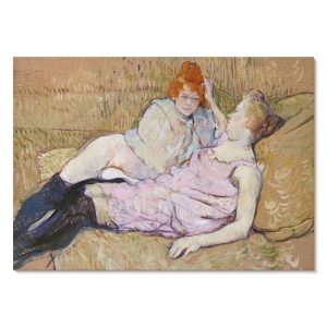 Obrazy na płótnie A4 Sofa (ok. 1894) projektu Henri de Toulouse-Lautreca 1013039