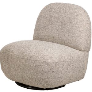 Obrotowy fotel salonowy z szarej tkaniny 667711 Obrotowy fotel salonowy z szarej tkaniny 667711