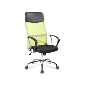 Obrotowy fotel z siatką mesh w kolorze zielonym 949859 Obrotowy fotel z siatką mesh w kolorze zielonym 949859